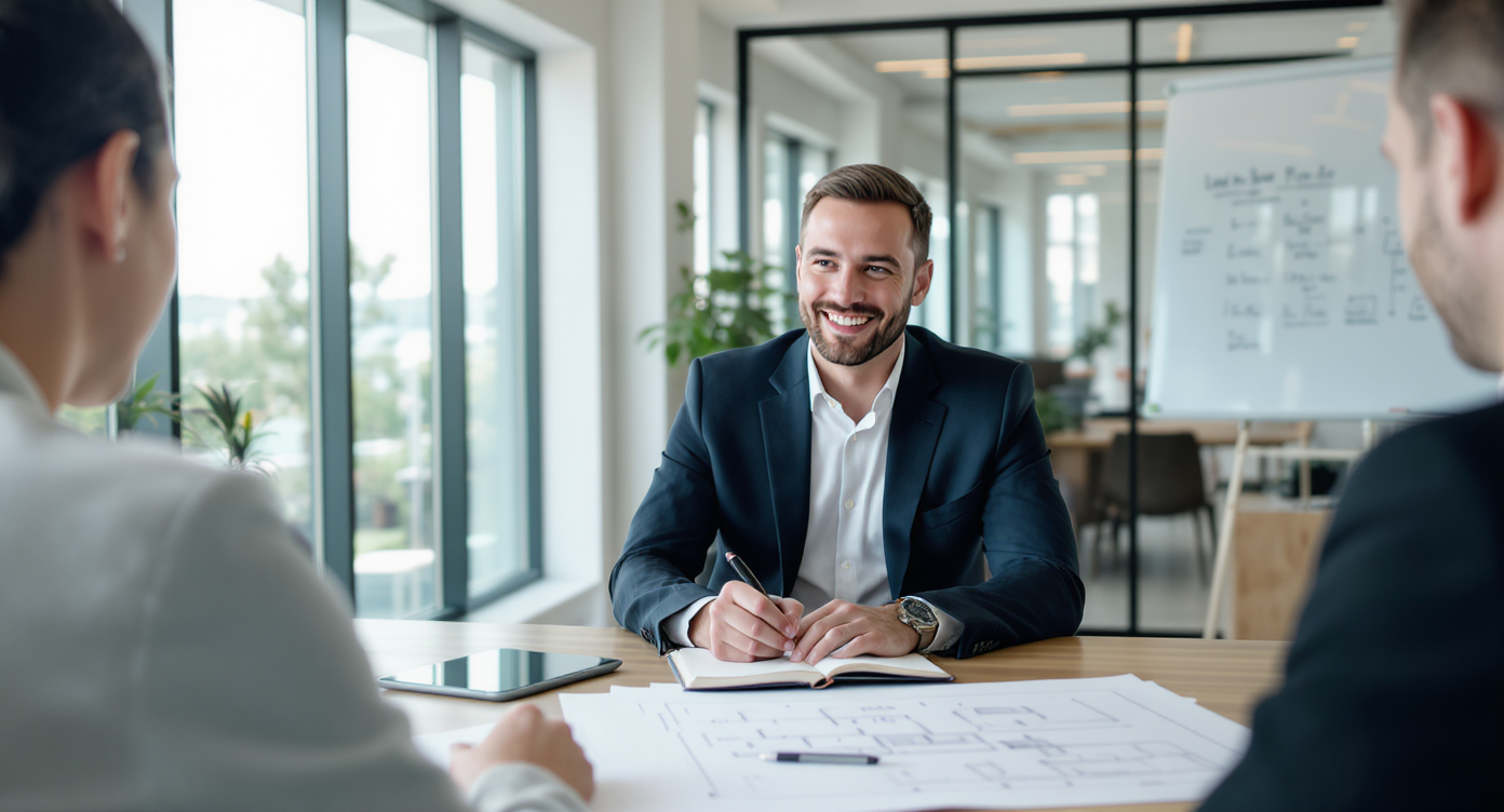 Team discussing storage solutions